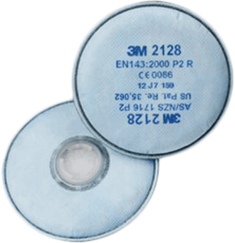 Szűrő 3M™ 2128 P2 részecskék ellen 2 db egy csomagban