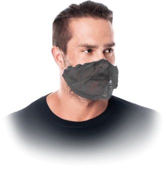 Higiénikus maszk 100 db FACE fekete