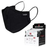 Higiénikus pamut maszk 3 rétegű SAFER BLACK MAXI