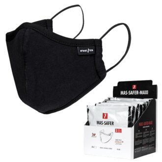 Higiénikus pamut maszk 3 rétegű SAFER BLACK MAXI