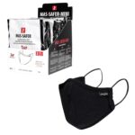 Gyermek Higiénikus pamut kendő 3 rétegű SAFER BLACK MINI