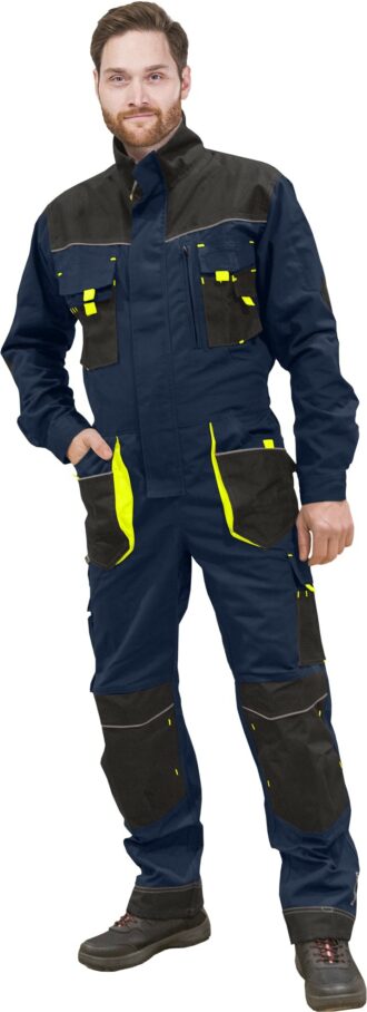 Munkaoverall PROFI NAVY GELB 2.0