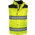 Fényvisszaverő téli kabát 2V1 MILE YELLOW