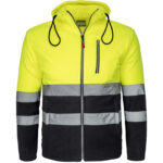 Fényvisszaverő polár pulóve HIVIS HOOD BLACK