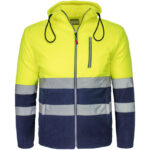 Fényvisszaverő polár pulóver HIVIS HOOD NAVY