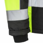 Téli fényvisszaverő munkakabát ASKER YELLOW