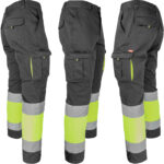 Fényvisszaverő nadrág elasztánnal MANNLAND HIVIS BLACK