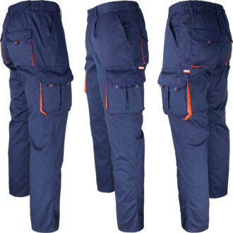 Munkanadrág elasztánnal MANNLAND NAVY ORANGE