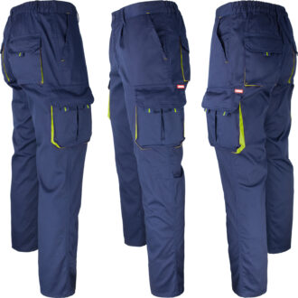 Munkanadrág elasztánnal MANNLAND NAVY YELLOW
