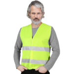 Fényvisszaverő munkamellény LUMI YELLOW
