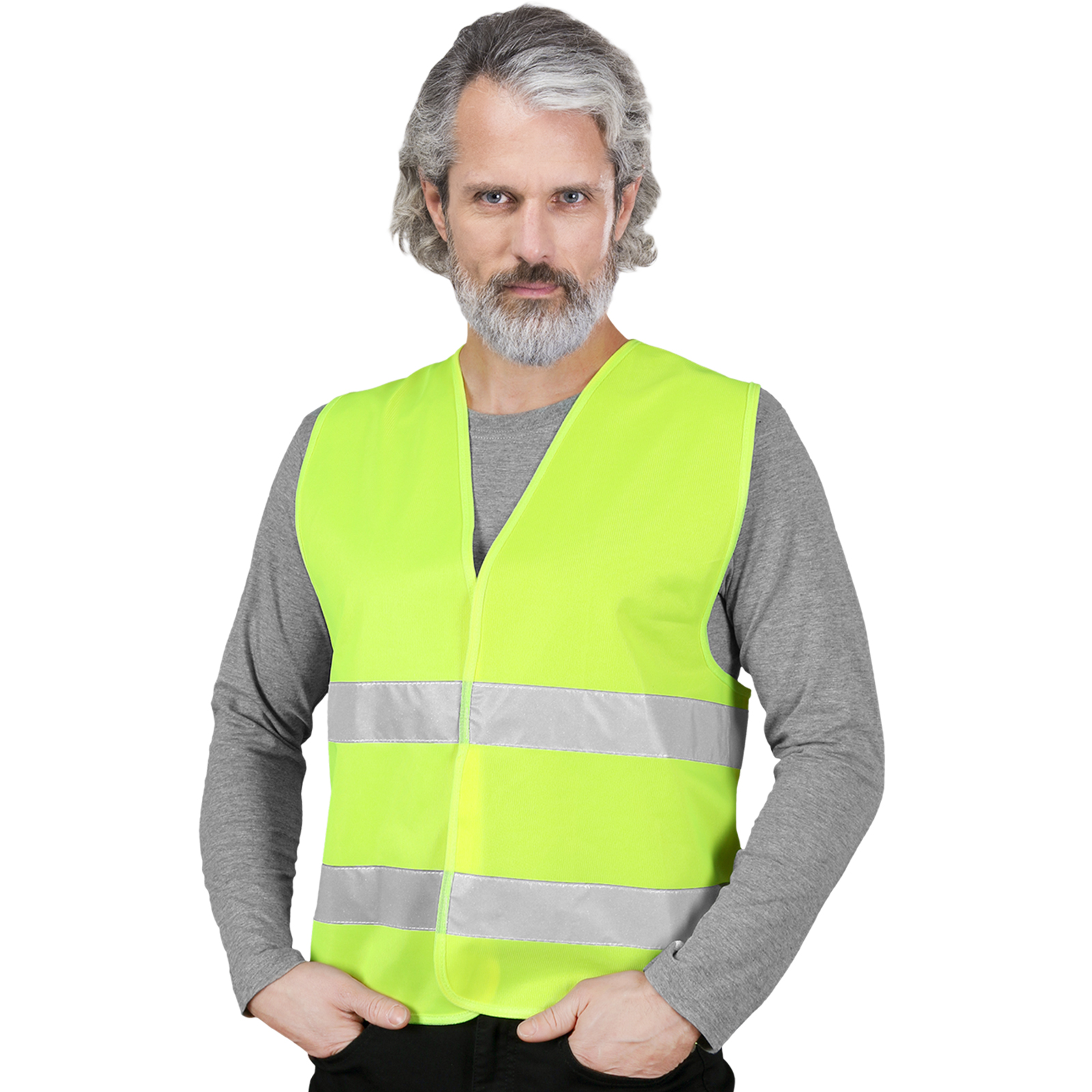 Fényvisszaverő munkamellény LUMI YELLOW