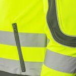 Fényvisszaverő softshell munkakabát NEMO GELB