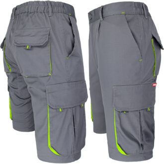 Női rövidnadrág elasztánnal FRAULAND GREY YELLOW