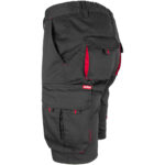 Rövidnadrág elasztánnal MANNLAND BLACK RED