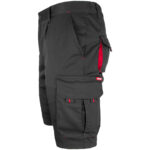 Rövidnadrág elasztánnal MANNLAND BLACK RED