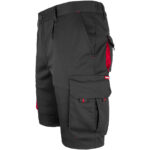 Rövidnadrág elasztánnal MANNLAND BLACK RED