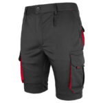 Rövidnadrág elasztánnal MANNLAND BLACK RED