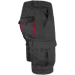 Rövidnadrág elasztánnal MANNLAND BLACK RED