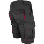 Rövidnadrág elasztánnal MANNLAND BLACK RED