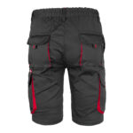 Rövidnadrág elasztánnal MANNLAND BLACK RED