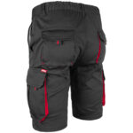 Rövidnadrág elasztánnal MANNLAND BLACK RED