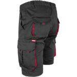 Rövidnadrág elasztánnal MANNLAND BLACK RED