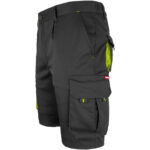 Rövidnadrág elasztánnal MANNLAND BLACK YELLOW