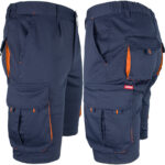 Rövidnadrág elasztánnal MANNLAND NAVY ORANGE