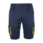 Rövidnadrág elasztánnal MANNLAND NAVY YELLOW