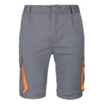 Rövidnadrág elasztánnal MANNLAND GREY ORANGE