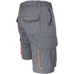 Rövidnadrág elasztánnal MANNLAND GREY ORANGE