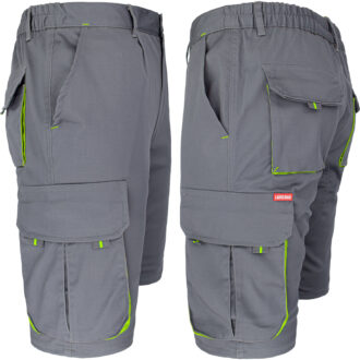 Rövidnadrág elasztánnal MANNLAND GREY YELLOW