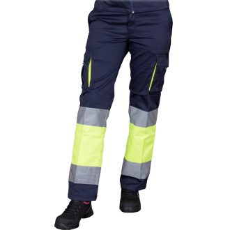 Fényvisszaverő női nadrág elasztánnal FRAULAND HIVIS NAVY