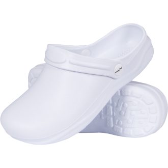 Fehér élelmiszer-crocs LAB WHITE