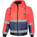 Téli fényvisszaverő munkakabát WARDI HIVIS 2in1