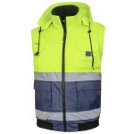 Téli fényvisszaverő munkakabát WARDI HIVIS 2in1