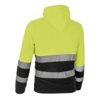 Női polár fényvisszaverő kapucnis pulóver MANTIS HOOD YELLOW