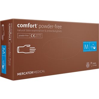 Latex kesztyű 100 db MERCATOR Comfort® púdermentes