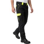 Nem gyúlékony hegesztő derékig érő nadrág SPECTER BLACK